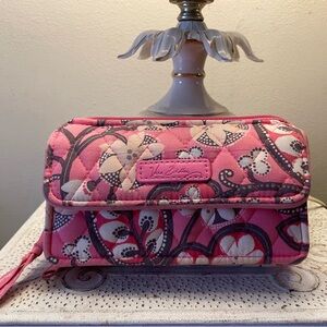 VERA BRADLEY PINK FLORAL CROSSBODY BAG
